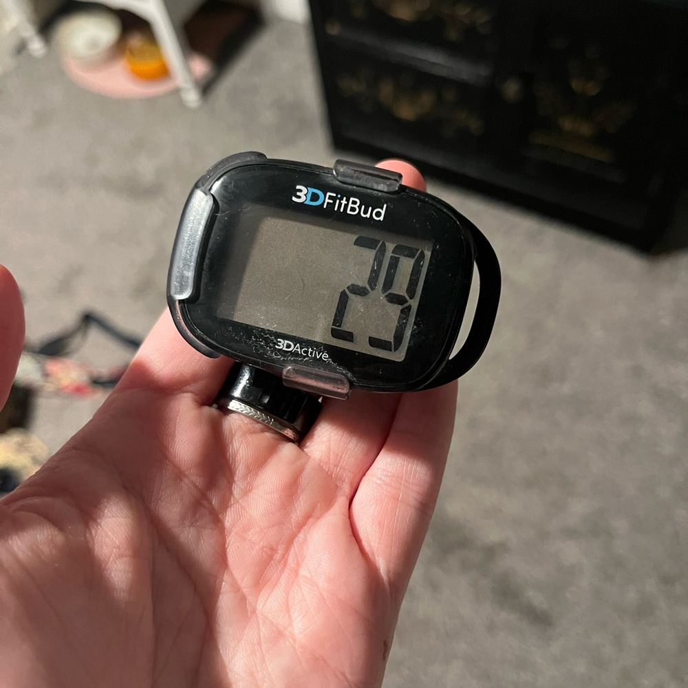 3DFITBUD BLACK PEDOMETER